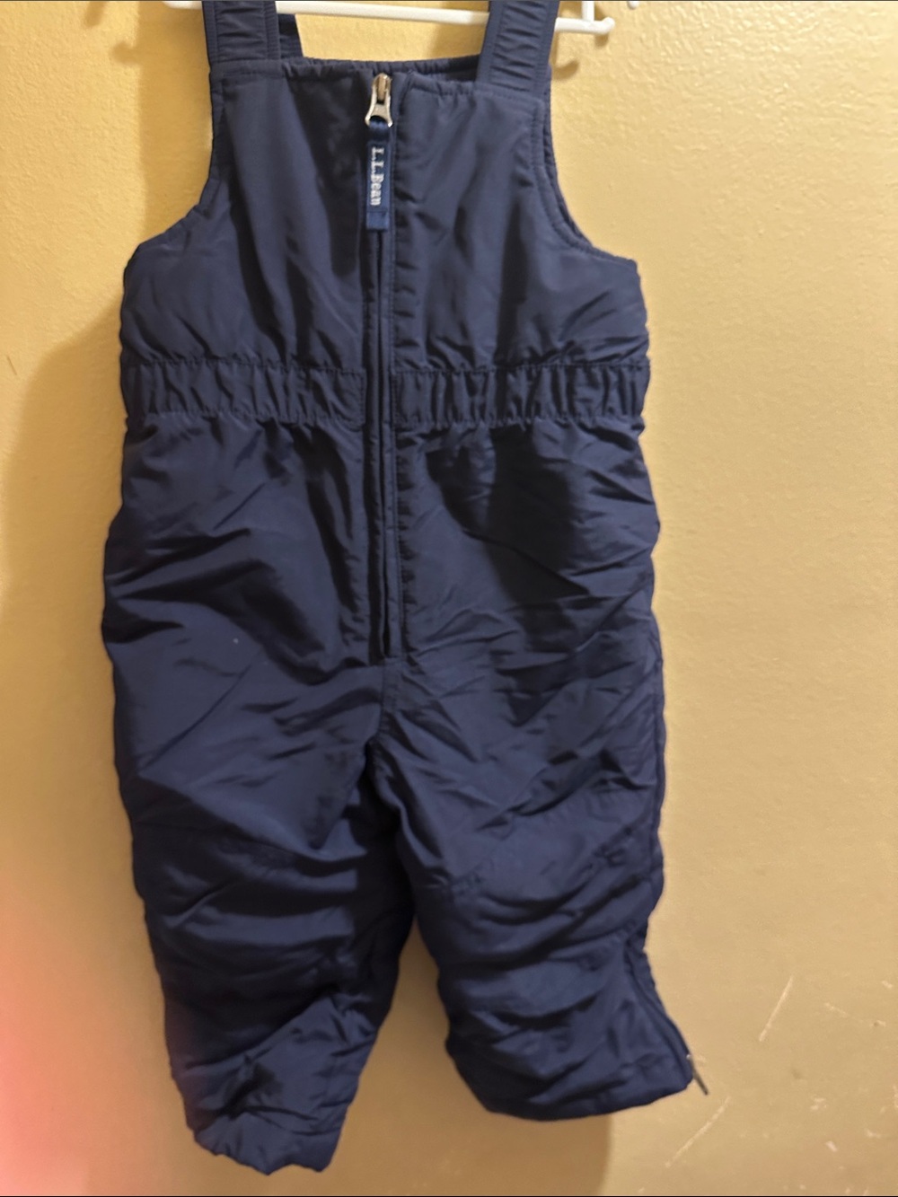 L.L. Bean Navy Kids Snow Overalls